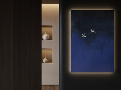 Modern Decorative Painting Klein Blue Hanging Painting