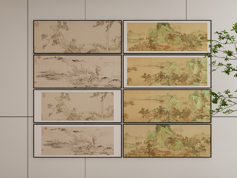 New Chinese Ink Painting Landscape Painting Decorative Painting