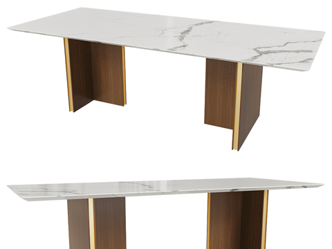 Punt Italian marble dining table