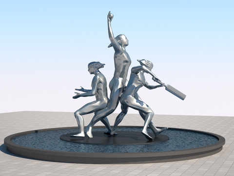 Simple Sports Man Sculpture