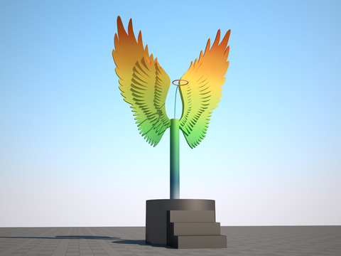 Modern Wings Sculpture