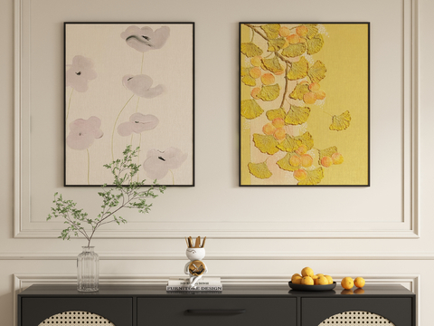 Decorative Painting Texture Painting Flower Hanging Painting