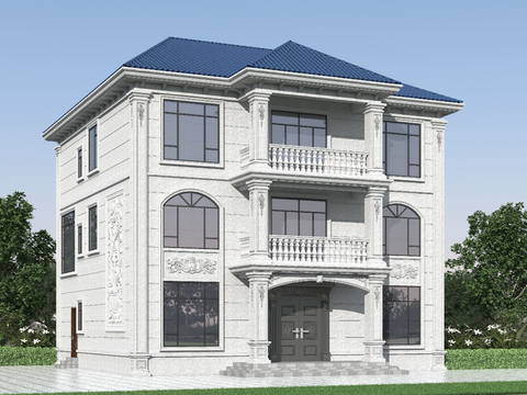 European-style single-family villa appearance