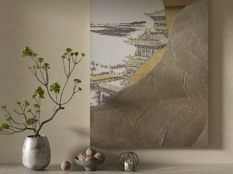 Chinese architectural painting texture decorative painting