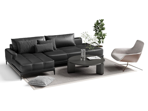 Italian Sectional Sofa Leather Sofa