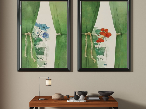 Antique Art Painting Flower Painting Decorative Painting