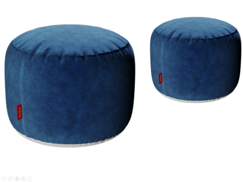 Blue stool round stool sofa stool