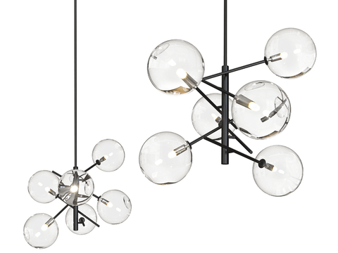 Markslojd modern glass chandelier