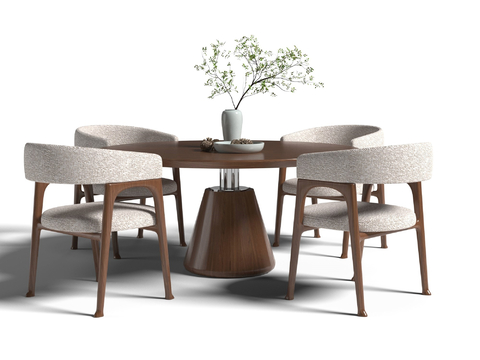 New Chinese Round Dining Table and Chair