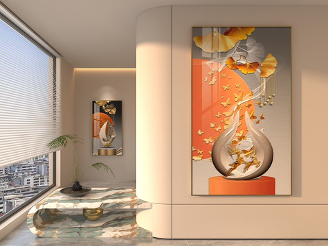 Modern three-dimensional painting porch hanging painting decorative painting