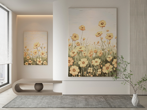 Modern Decorative Painting Flower Oil Painting