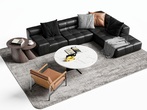 Italian Sectional Sofa Leather Sofa