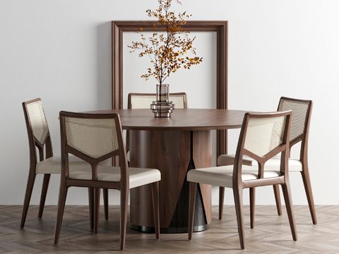 New Chinese Round Dining Table and Chair