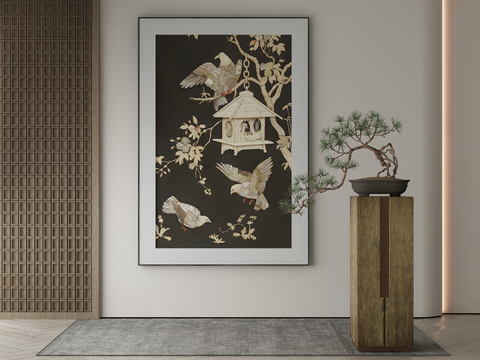 New Chinese Art Painting Flower and Bird Painting Decorative Painting