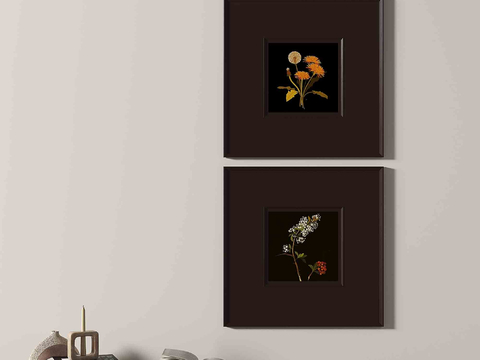 Quiet Vintage Painting Flower Painting Decorative Painting