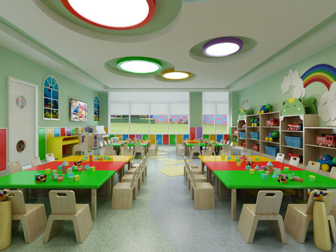 Modern Kindergarten Classroom