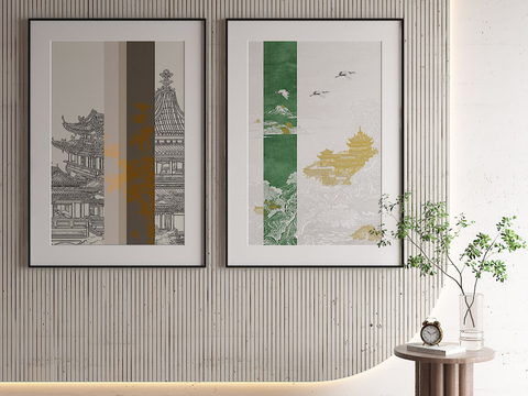 New Chinese Art Painting Architectural Painting Decorative Painting