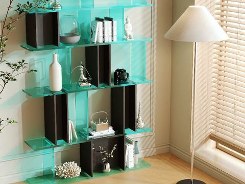 Acrylic Bookshelf Storage Rack