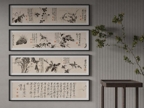 Chinese Decorative Painting Banner Hanging Painting Ink Painting