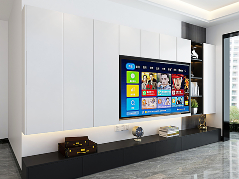 Integrated TV wall TV Wall