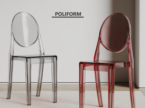 poliform Italian Chair Acrylic Chair Transparent Chair