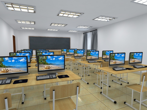 Modern Computer Classroom