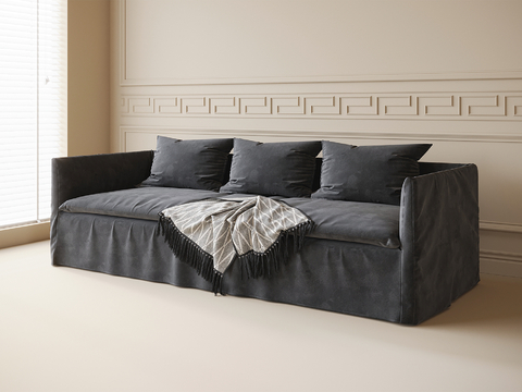 Modern three-person sofa sofa