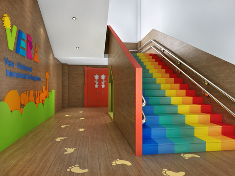 Modern Kindergarten Staircase