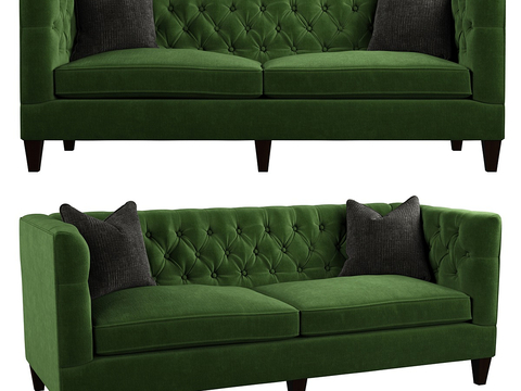 French flannel sofa double sofa