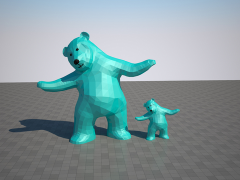 Modern Bear Sculpture