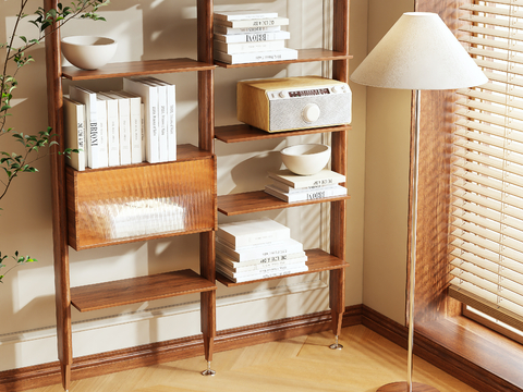 Log Style Storage Rack Bookshelf