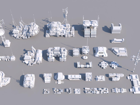 sci-fi building components