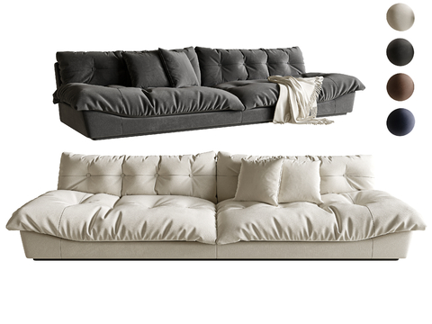 modern double sofa cloud sofa