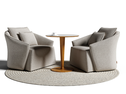 Modern leisure table and chair negotiation table and chair