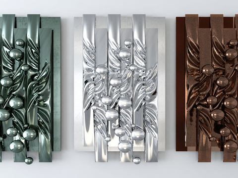 Metal wall decoration three-dimensional hanging decoration