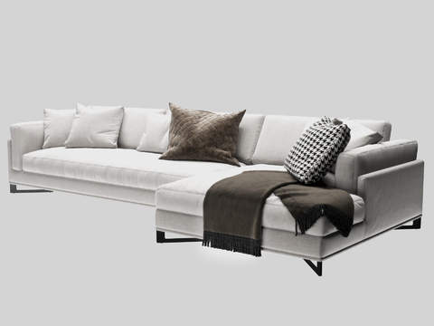 Modern corner sofa multiplayer sofa