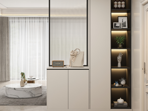 Modern Entrance Cabinet Partition Cabinet