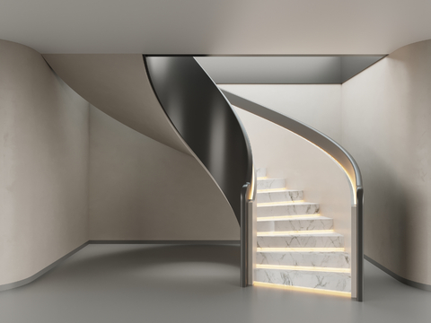 modern revolving staircase