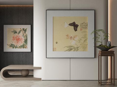 New Chinese Decorative Painting Butterfly Hanging Painting