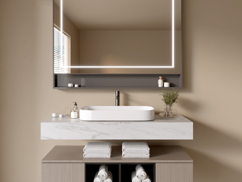 modern bathroom cabinet hanging sink mirror cabinet