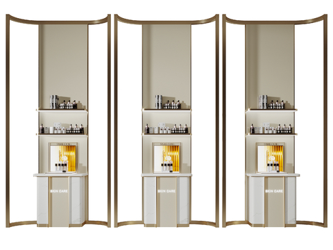 Cosmetics Display Cabinet Cosmetics Shelf