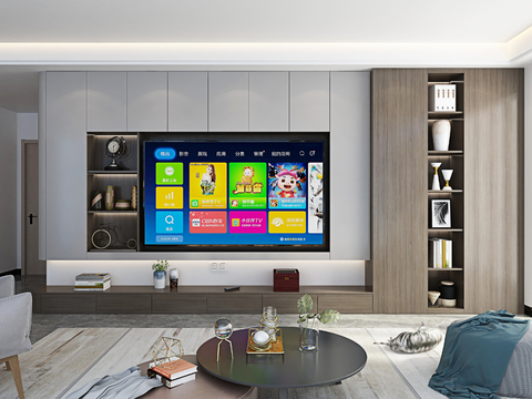 Modern TV cabinet TV Wall