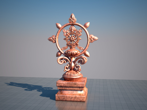 Auspicious Eight Treasures Sculpture