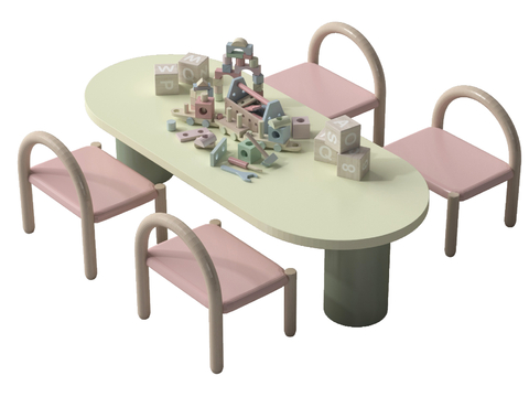 Children's Table and Chair Toy Table Children's Dining Table