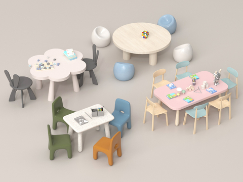 Children's Table and Chair Toy Table Children's Dining Table