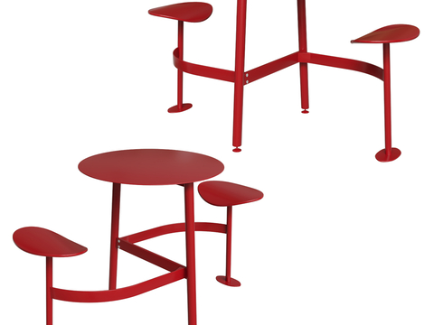 Fermob public tables and chairs