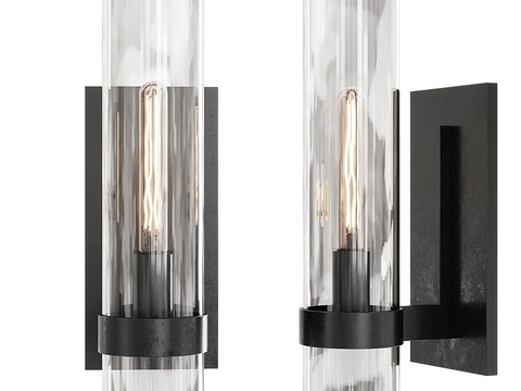 Modern glass wall lamp