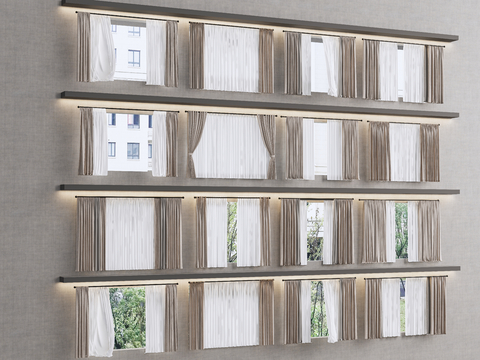 Modern Universal Curtain Window Screen