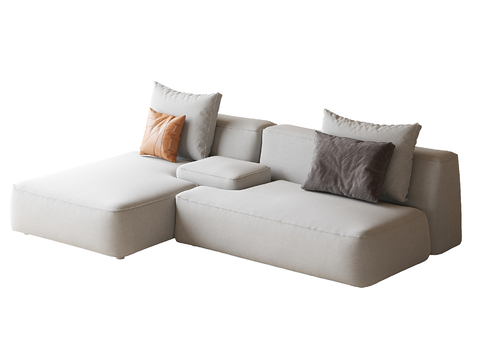 Modern corner sofa multiplayer sofa