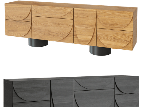 Modenature Log Style TV cabinet